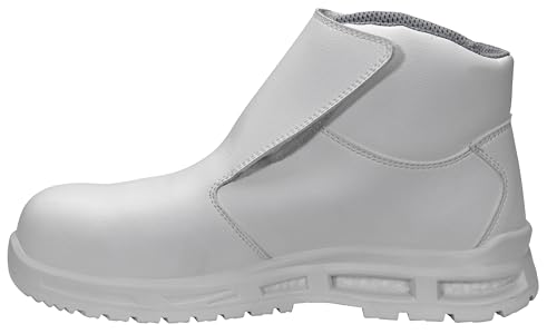 ELTEN Sicherheitsschuhe Brice XXTM white Mid ESD S3, Damen und Herren, Textil, Kunststoffkappe (leichter als Stahlkappe), leicht, klassisch Weiß 41 von ELTEN