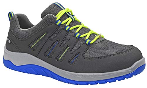 ELTEN Sicherheitsschuhe MADDOX grey-blue Low ESD S1P, Damen und Herren, Sneaker, sportlich, leicht, Grau, Stahlkappe, 46 EU von ELTEN