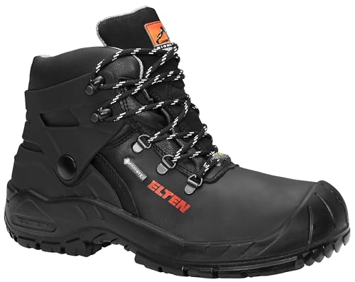 ELTEN Sicherheitsschuhe Renzo Biomex GTX ESD S3 CI, Damen und Herren, Leder, Stahlkappe, robust 39, Schwarz von ELTEN