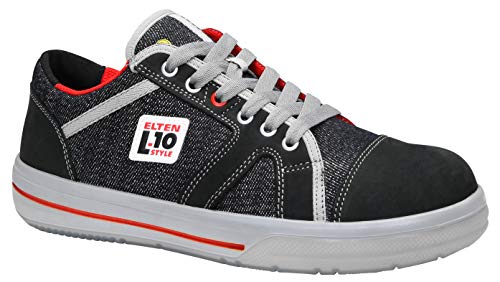 ELTEN Unisex Sicherheitsschuhe S2, Herren, Sportlich, Sneaker, Leicht, Dunkelblau, Stahlk Sicherheitshalbschuh Sensation Low ESD S2 L10, Schwarz von ELTEN