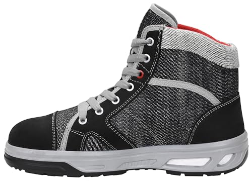 ELTEN Sicherheitsschuhe Sensation XX10 Mid ESD S3, Damen und Herren, Leder/Textil, Stahlkappe, leicht, sportlich Schwarz 39 von ELTEN