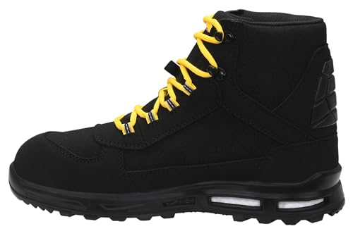 ELTEN Sicherheitsschuhe Timothy XXT GTX Mid ESD S2, Damen und Herren, Textil, Kunststoffkappe (Leichter als Stahlkappe), leicht, sportlich, Schwarz/Gelb Schwarz,Gelb 40 von ELTEN