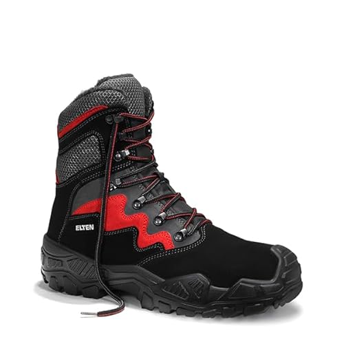 ELTEN Sicherheitsstiefel (Form C) MICK black-red High ESD S3S CI Gr. 47 CROSSWORKER von ELTEN