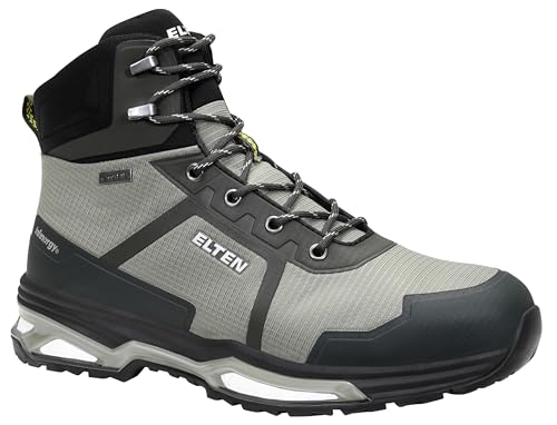 ELTEN Sicherheitsschuhe Bente XXE GTX Green Mid ESD S3, Damen und Herren, Textil, Stahlkappe, leicht, sportlich 46, Grün von ELTEN