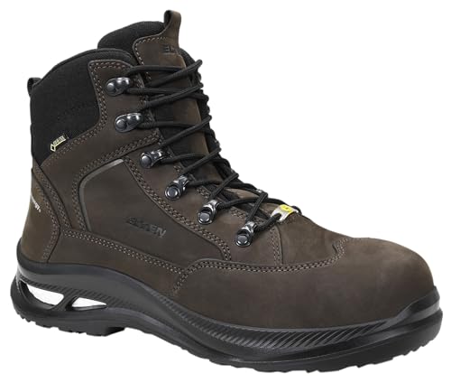 ELTEN THELON XXG GTX Brown Mid ESD S3 HI CI, Sicherheitsschuhe für Herren, leicht, Kunststoffkappe (Leichter als Stahlkappe), Obermaterial: Leder, Innenfutter: Gore-TEX, Gr. 42 von ELTEN