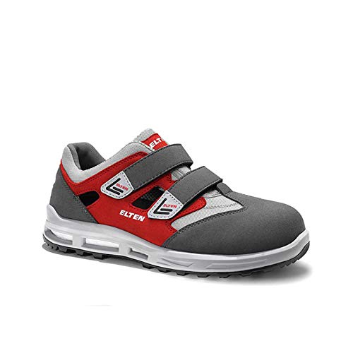 ELTEN Travis Grey Easy ESD S1, Farbe:grau/rot, Schuhgröße:38 (UK 5) von ELTEN