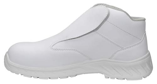 Jori Sicherheitsschuhe jo_CLEAN Slipper White Mid ESD S3, Damen und Herren, Textil, Kunststoffkappe (Leichter als Stahlkappe), leicht, klassisch, Weiß von ELTEN