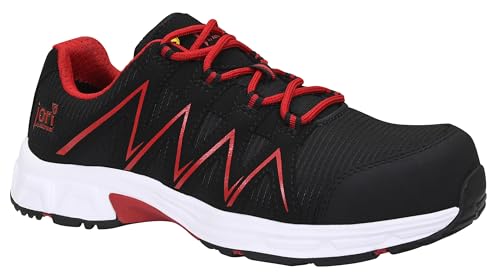 Jori jo_Speedy Black-red Low ESD S3, Sicherheitsschuhe für Damen+Herren, leicht, Kunststoffkappe (Leichter als Stahlkappe), Obermaterial: Textil, Innenfutter: Textil (atmungsaktiv), Gr. 36 von ELTEN