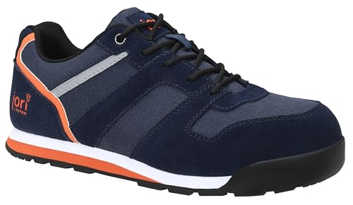 Jori jo_Slim darkblue Low ESD S3, Sicherheitsschuhe für Herren, leicht, Stahlkappe, Obermaterial: Leder + Textil, Innenfutter: Textil (atmungsaktiv), Gr. 42 von ELTEN