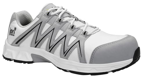 Jori jo_Speedy White Low ESD S3, Sicherheitsschuhe für Herren, leicht, Kunststoffkappe (Leichter als Stahlkappe), Obermaterial: Textil, Innenfutter: Textil (atmungsaktiv), Gr. 45 von ELTEN