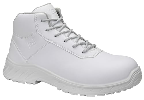 Jori jo_CLEAN Loop White Mid ESD S3, Sicherheitsschuhe für Herren, leicht, Kunststoffkappe (Leichter als Stahlkappe), Obermaterial: Textil, Innenfutter: Textil (atmungsaktiv), Gr. 44 von ELTEN