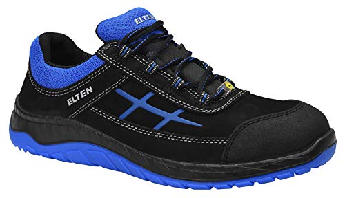 SicherheitsschuheMALVIN blue Low ESD S3, Herren, sportlich, leicht, schwarz/blau, Stahlkappe, Überkappe; Spitzenschutz - Größe 40 von ELTEN