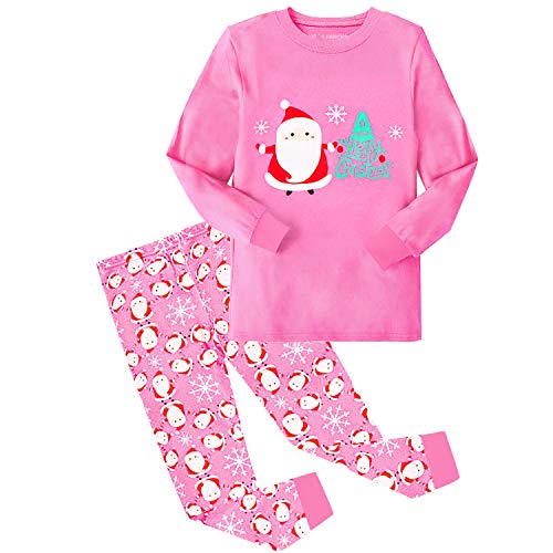 ELUTONG MädchenPyjama süßer Baumwoll-Langarm-Pyjama Kinder-Pyjama Winter-Weihnachts-Pyjama Größe 3 Jahre von ELUTONG