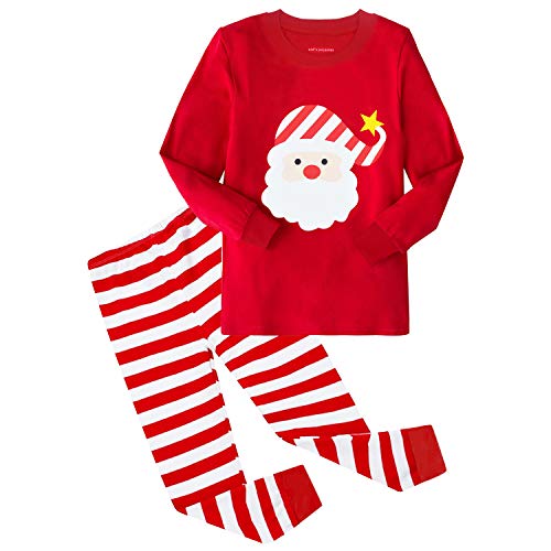 ELUTONG MädchenPyjama süßer Baumwoll-Langarm-Pyjama Kinder-Pyjama Winter-Weihnachts-Pyjama Größe 4 Jahre von ELUTONG