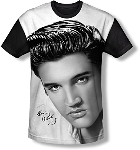 Elvis Presley - Herren Stare 2 T-Shirt, XXX-Large, White von ELVIS PRESLEY