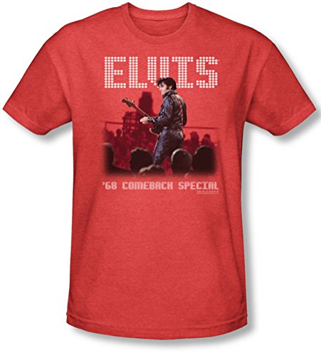 Elvis Presley - Männer Return of The King T-Shirt in rot, XX-Large, Red von ELVIS PRESLEY