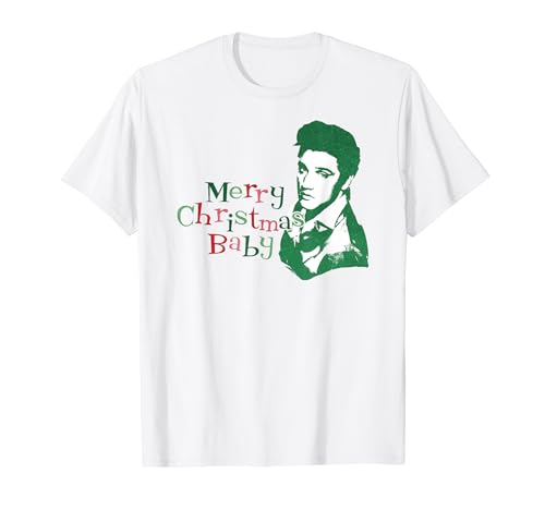 Elvis Presley Offizielles Frohe Weihnachten Baby-Porträt T-Shirt von ELVIS PRESLEY