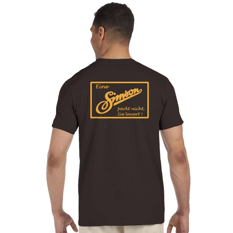 Simson Simme Ifa Rückendruck T-Shirt Mit Rundhalsausschnitt | Gildan® 64000 von ELVOMAOnline