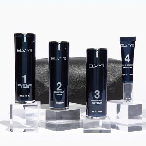 ELVY Lab - Komplettes Körperpflegeset für Männer | 4-stufiges Hautpflegeset mit Reiniger, Vitamin C-Serum und Gesichtsfeuchtigkeitscreme ELVY Lab - Komplettes Körperpflegeset für Männer | 4-stufiges Hautpflegeset mit Reiniger, Vitamin C-Serum und Gesichtsfeuchtigkeitscreme von ELVY Lab