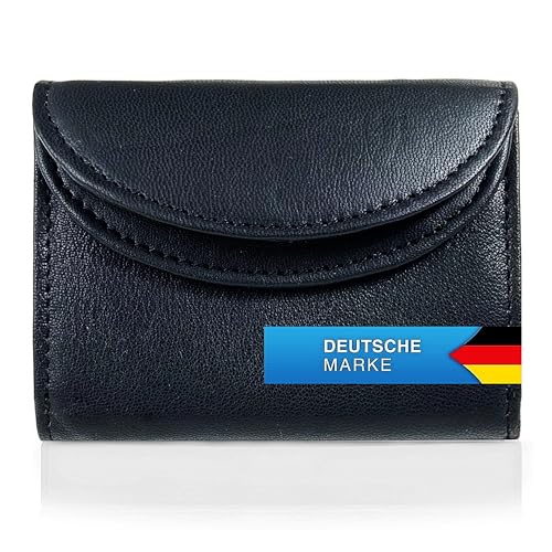 ELYARZI Hochwertige Mini Geldbörse Herren Echt Rindleder - Kleines Portemonnaie Damen - 2025 - Mini Geldbeutel - Kleiner Geldbeutel Damen - Kinderportemonnaie Jungen - RFID Geschützt von ELYARZI