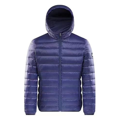 EMA MEGA GROUP Herren und Damen Daunenjacke, Größe M-4XL, 100% Polyesterfaser, 90% weiße Entendaunen, Outdoor Herren-Jacken Steppjacke (3XL, lila) von EMA MEGA GROUP