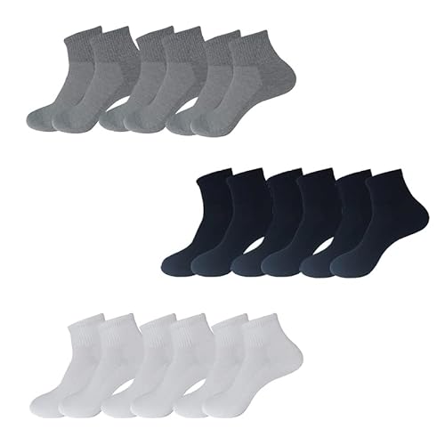 EMA MEGA GROUP Socken Herren&Damen 9 Paar Unisex Sportssocken Tennissocken, Normal Socken Size 39-42 (78% Baumwoll) von EMA MEGA GROUP