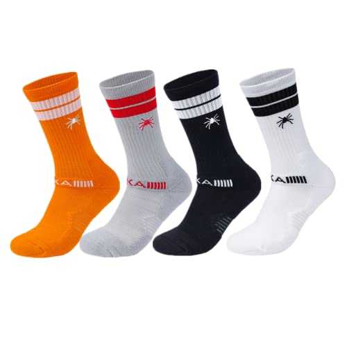 EMA MEGA GROUP Tennissocken Herren 38-42, Sportssocken mit Stickerei, Socken 4 Paar(ZZW9415-A-M) von EMA MEGA GROUP