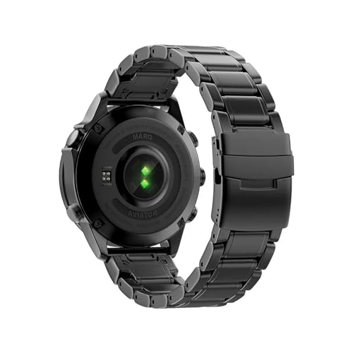 22 mm 26 mm Metallarmband aus Titanlegierung passend for Garmin Fenix ​​8 7X 5/5X/5XPlus/6/6X Enduro/Instinct1/2/955 Uhrenarmband(Black) von EMAIGlPO