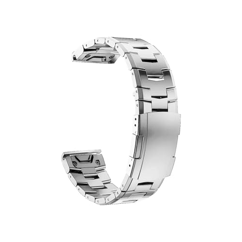 26 mm 22 mm QuickFit Titan-Armband, passend for Garmin Fenix ​​E 8 47 mm 51 mm 7 7X Pro 6 6X 5X Plus/Epix Pro/MARQ/TACTIX Uhrenarmband(Silver 2,QuickFit 26mm) von EMAIGlPO