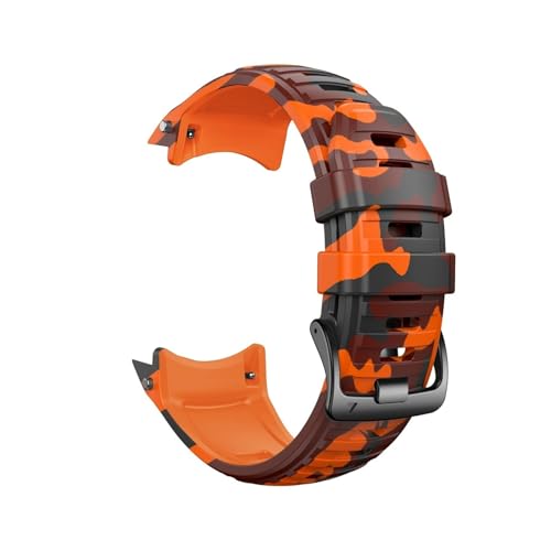 26-mm-Gurt passend for Garmin Instinct 2X Solar. Silikonband for Instinct 2X Solar Tactical Edition. Ersatzarmband(Camo Orange,For Instinct 2X solar) von EMAIGlPO