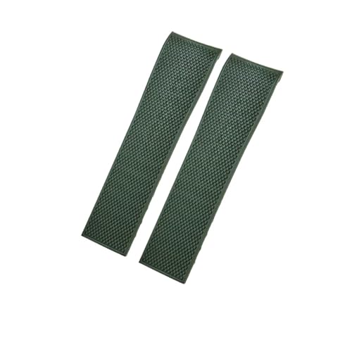 EMAIGlPO Gummi-Armband passend for Longines Hydroconquest L3 Conquest wasserdichtes Uhrenarmband(Green,21mm) von EMAIGlPO