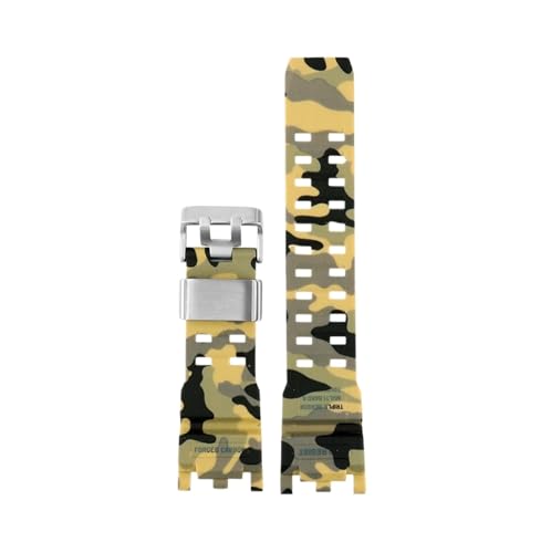 EMAIGlPO Modifiziertes Uhrenarmband aus Harzkautschuk, passend for G-SHOCK Herrenuhr Big Mud King der zweiten Generation GWG2000 GWG-2000 GWG-2040(Camo beige-silver) von EMAIGlPO