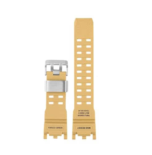 EMAIGlPO Modifiziertes Uhrenarmband aus Harzkautschuk, passend for G-SHOCK Herrenuhr Big Mud King der zweiten Generation GWG2000 GWG-2000 GWG-2040(Khaki-silver) von EMAIGlPO