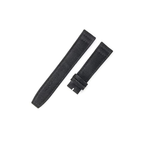 EMAIGlPO Nylon-Armband, universell passend for IWC Pilot, passend for Iw388002 Portugal Series Uhrenarmband / Iw371446, Armeegrün 20 | 21mm(Black-No Buckle,20mm) von EMAIGlPO