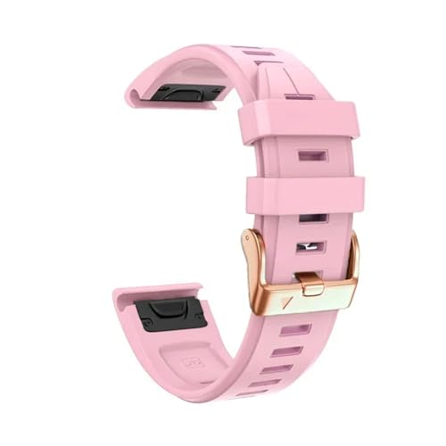 Uhrenarmband passend for Garmin Fenix ​​8 43 mm/Epix Pro 7S 6S Pro/5S Plus, Silikon, 20 mm, Armband(Pink,For Fenix 7S 7S Pro) von EMAIGlPO