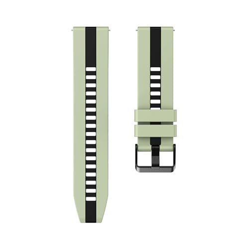 EMAIGlPO Weiches Gummiband passend for CMF Watch Pro 2, perforiertes, atmungsaktives Silikon-22-mm-Armband, geeignet(Mint-Black,For CMF Pro) von EMAIGlPO