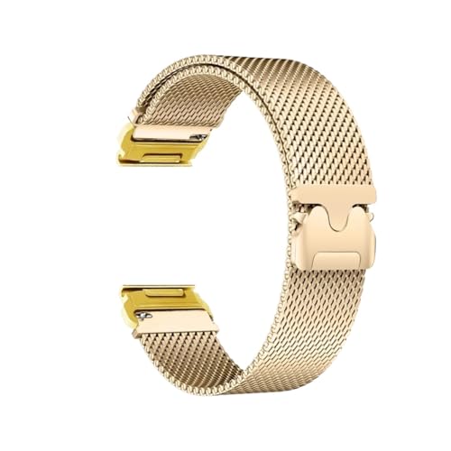 Edelstahlarmband passend for Garmin Fenix ​​8 7X 7 Pro Fenix ​​6X 5X 5Plus Tactix 7 Forerunner 965 955 Quick Fit Armband(Gold,For Garmin Feinx7X 7XPro) von EMAIGlPO
