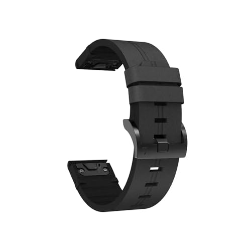 Fit for Garmin Fenix ​​8 7 6 5 3HR 47mm Band Fit for Fenix ​​8 7X 6X 5X 51mm Epix Pro Armband Echtes Leder QuickFit 22mm 26mm Band(Black,For Garmin Fenix 8 51mm) von EMAIGlPO