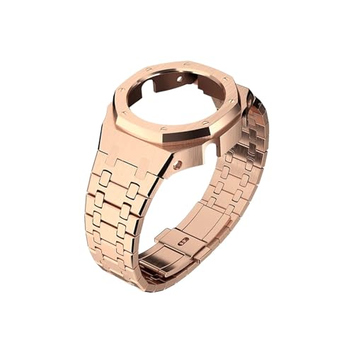 Gen4 Gen5 Modification Kit Fit for Casio GA-2100 GMA-S2100 Mod Metall Edelstahl Gehäuse Schraube Lünette Strap Fit for GA-2110 GA-B2100(Rose Gold,For GMA-S2100) von EMAIGlPO
