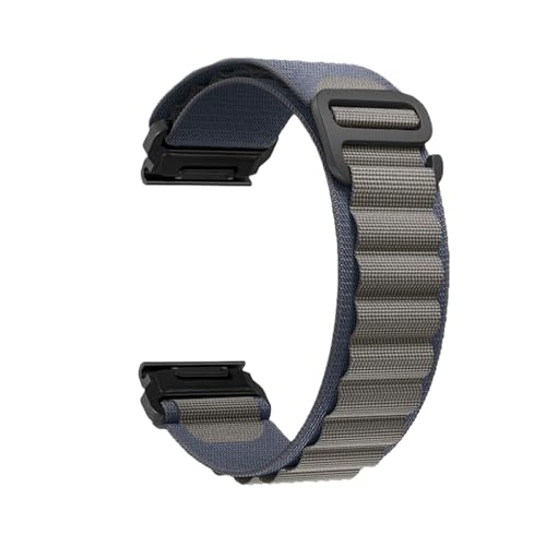 High Mountain Loop Schnellverschlussband Passend for Garmin Fenix8 5X 6X 7Xpro(Blue,22mm) von EMAIGlPO