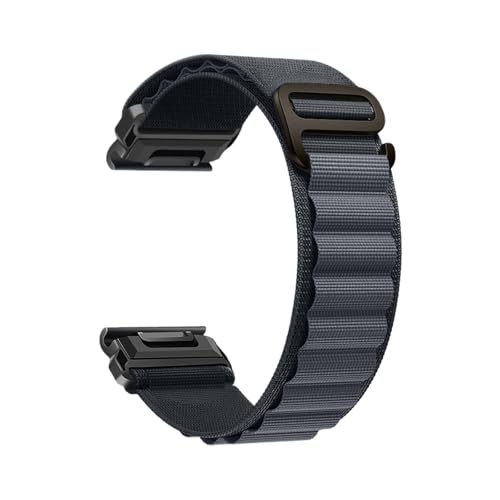 High Mountain Loop Schnellverschlussband Passend for Garmin Fenix8 5X 6X 7Xpro(Grey,26mm) von EMAIGlPO
