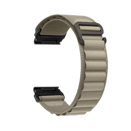 High Mountain Loop Schnellverschlussband Passend for Garmin Fenix8 5X 6X 7Xpro(Olive,22mm) von EMAIGlPO