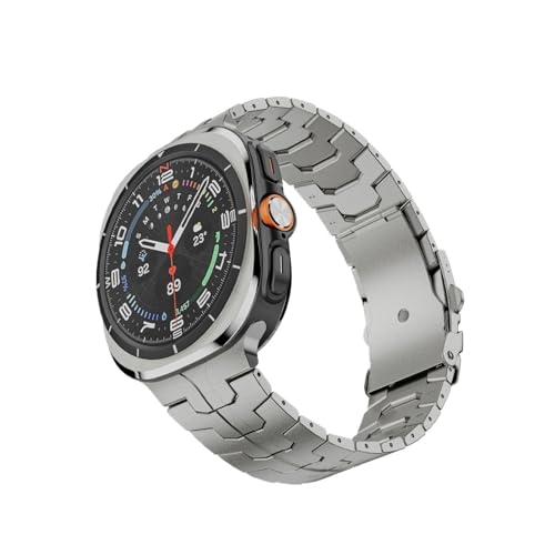 Integriertes Iron Man-Armband aus Edelstahl, passend for Samsung Watch 8class/watch8, Ersatzzubehör(Titanium,For ultra/ultra2) von EMAIGlPO