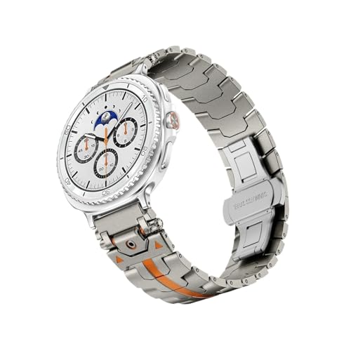 Metall-Edelstahlband passend for Samsung Galaxy Watch 8 Classic 46 mm 40 mm 44 mm Armband(TiO Style 1,For Galaxy Watch 8 44mm) von EMAIGlPO