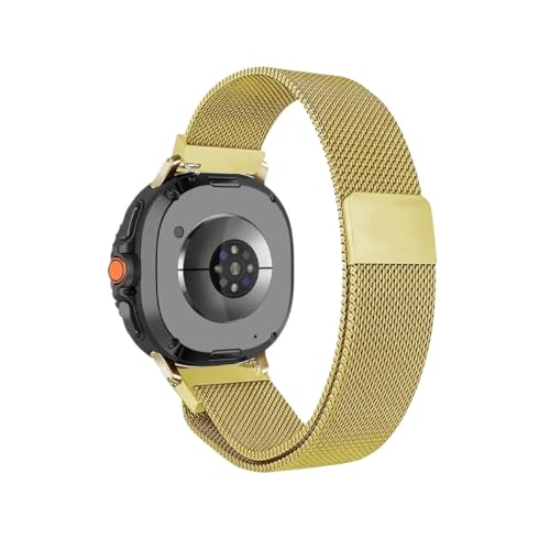 Milanese Loop Strap passend for Samsung Galaxy Watch 8/8 Classic Metalllegierung Armband(Gold,For GalaxyWatch8 Classic) von EMAIGlPO