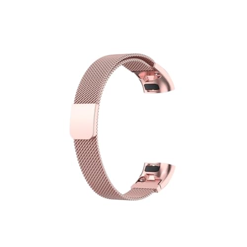 Milanese Strap Fit for Huawei Band 4 Pro Metall Schleife Correa Fit for Huawei Band 3 Pro Metall Armband Armband Correa(Rose Pink,For Huawei Band 3 Pro) von EMAIGlPO