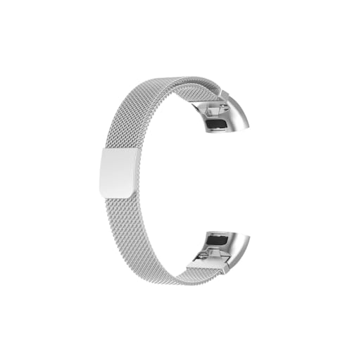 Milanese Strap Fit for Huawei Band 4 Pro Metall Schleife Correa Fit for Huawei Band 3 Pro Metall Armband Armband Correa(Silver,For Huawei Band 3) von EMAIGlPO