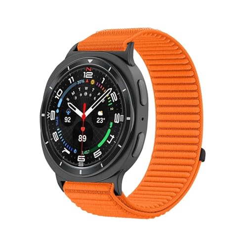 Nylonarmband passend for Samsung Galaxy Watch 8 Classic 44/40/46 mm, verstellbares Ersatzarmband, Zubehör(Orange) von EMAIGlPO