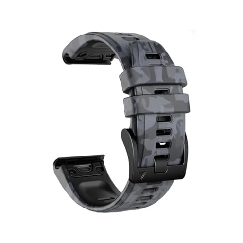 Passend for Garmin Fenix8 7X/6X Flytime Strap Quick Release Silikon Strap(Grey,22mm) von EMAIGlPO