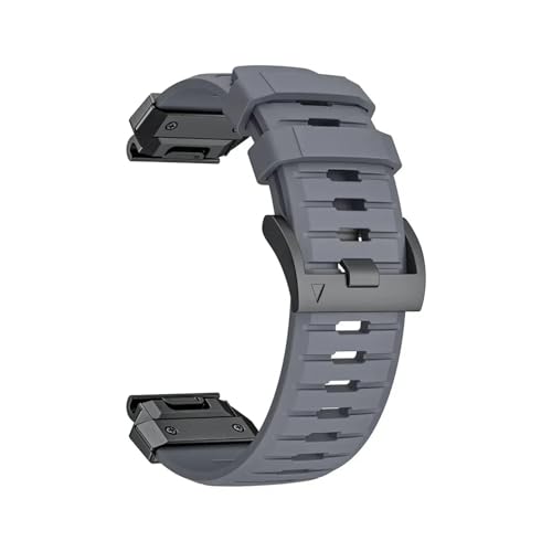 EMAIGlPO Quick Fit Fluorkautschukband passend for Garmin Fenix ​​8 7X 7 Pro Epix Pro Gen 2 22 mm 26 mm 47 mm 51 mm//Fenix ​​6 6X Pro 5X Plus Uhrenarmband(Gray,QuickFit 22mm) von EMAIGlPO